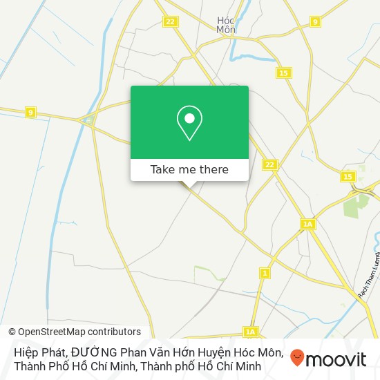 Bản đồ Hiệp Phát, ĐƯỜNG Phan Văn Hớn Huyện Hóc Môn, Thành Phố Hồ Chí Minh