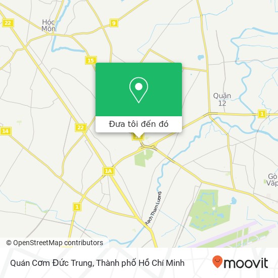 Bản đồ Quán Cơm Đức Trung, ĐƯỜNG Tô Ký Quận 12, Thành Phố Hồ Chí Minh