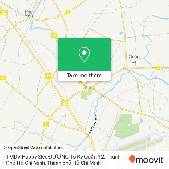 Bản đồ TMDV Happy Sky, ĐƯỜNG Tô Ký Quận 12, Thành Phố Hồ Chí Minh