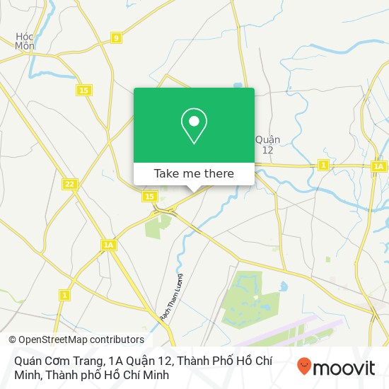 Bản đồ Quán Cơm Trang, 1A Quận 12, Thành Phố Hồ Chí Minh