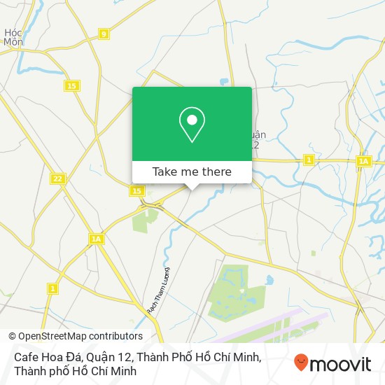 Bản đồ Cafe Hoa Đá, Quận 12, Thành Phố Hồ Chí Minh