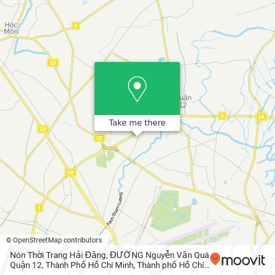 Bản đồ Nón Thời Trang Hải Đăng, ĐƯỜNG Nguyễn Văn Quá Quận 12, Thành Phố Hồ Chí Minh