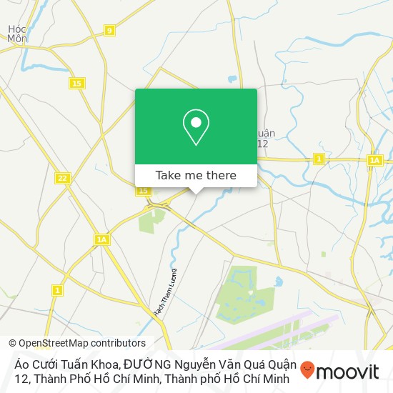 Bản đồ Áo Cưới Tuấn Khoa, ĐƯỜNG Nguyễn Văn Quá Quận 12, Thành Phố Hồ Chí Minh