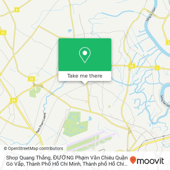 Bản đồ Shop Quang Thắng, ĐƯỜNG Phạm Văn Chiêu Quận Gò Vấp, Thành Phố Hồ Chí Minh