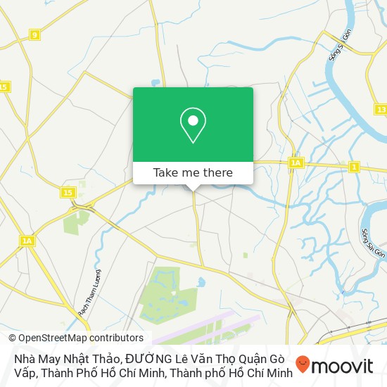 Bản đồ Nhà May Nhật Thảo, ĐƯỜNG Lê Văn Thọ Quận Gò Vấp, Thành Phố Hồ Chí Minh