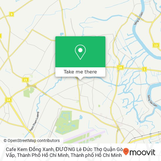 Bản đồ Cafe Kem Đồng Xanh, ĐƯỜNG Lê Đức Thọ Quận Gò Vấp, Thành Phố Hồ Chí Minh