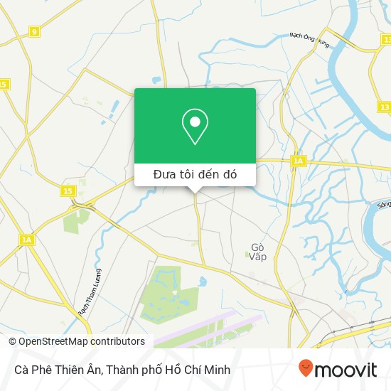 Bản đồ Cà Phê Thiên Ân, ĐƯỜNG Lê Văn Thọ Quận Gò Vấp, Thành Phố Hồ Chí Minh