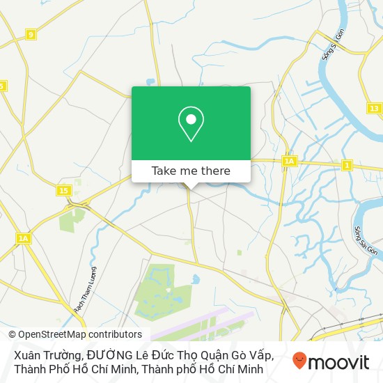 Bản đồ Xuân Trường, ĐƯỜNG Lê Đức Thọ Quận Gò Vấp, Thành Phố Hồ Chí Minh