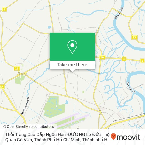 Bản đồ Thời Trang Cao Cấp Ngọc Hân, ĐƯỜNG Lê Đức Thọ Quận Gò Vấp, Thành Phố Hồ Chí Minh