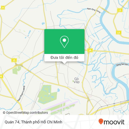 Bản đồ Quán 74, ĐƯỜNG Lê Đức Thọ Quận Gò Vấp, Thành Phố Hồ Chí Minh