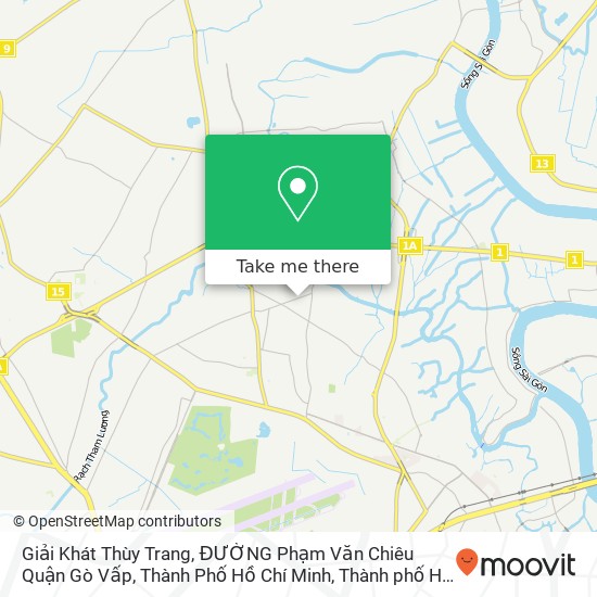 Bản đồ Giải Khát Thùy Trang, ĐƯỜNG Phạm Văn Chiêu Quận Gò Vấp, Thành Phố Hồ Chí Minh