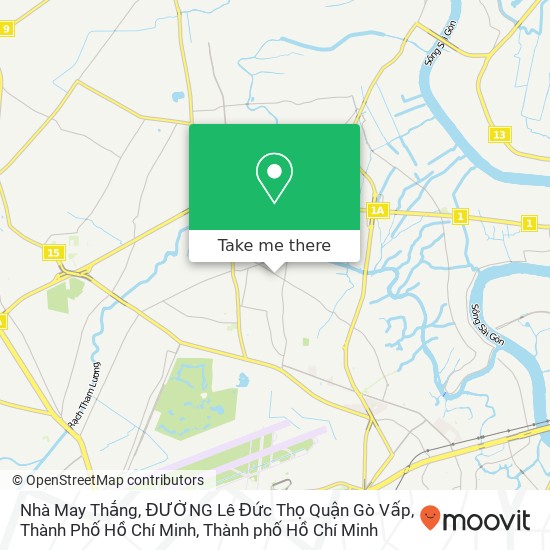 Bản đồ Nhà May Thắng, ĐƯỜNG Lê Đức Thọ Quận Gò Vấp, Thành Phố Hồ Chí Minh