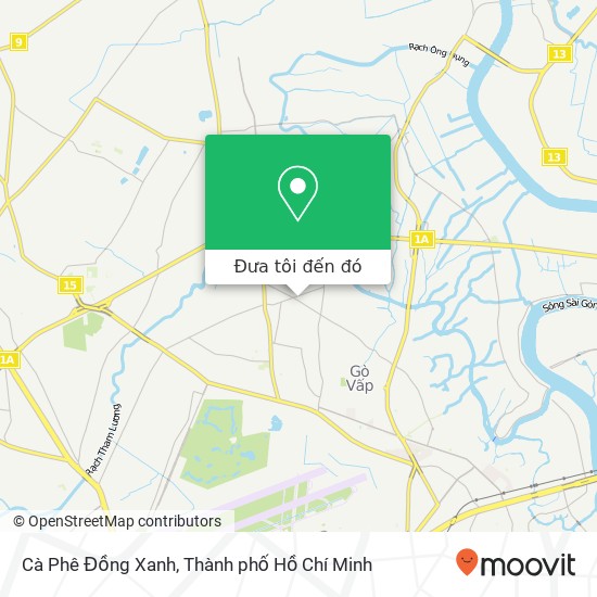 Bản đồ Cà Phê Đồng Xanh, 1320 ĐƯỜNG Lê Đức Thọ Quận Gò Vấp, Thành Phố Hồ Chí Minh
