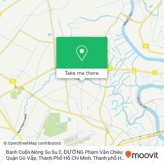 Bản đồ Bánh Cuốn Nóng Su Su 2, ĐƯỜNG Phạm Văn Chiêu Quận Gò Vấp, Thành Phố Hồ Chí Minh