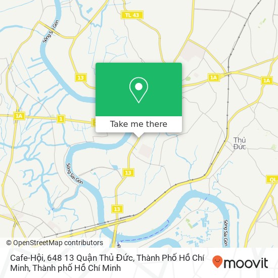 Bản đồ Cafe-Hội, 648 13 Quận Thủ Đức, Thành Phố Hồ Chí Minh