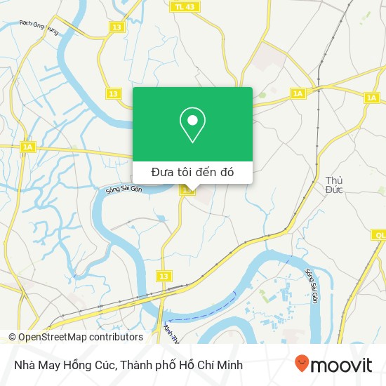 Bản đồ Nhà May Hồng Cúc, HẺM 606 / 20 Quốc Lộ 13 Quận Thủ Đức, Thành Phố Hồ Chí Minh