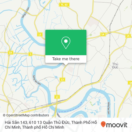 Bản đồ Hải Sản 143, 610 13 Quận Thủ Đức, Thành Phố Hồ Chí Minh