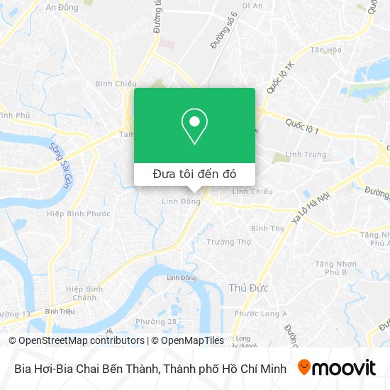 Bản đồ Bia Hơi-Bia Chai Bến Thành