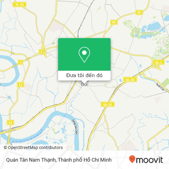 Bản đồ Quán Tân Nam Thạnh, 7 ĐƯỜNG Võ Văn Ngân Quận Thủ Đức, Thành Phố Hồ Chí Minh