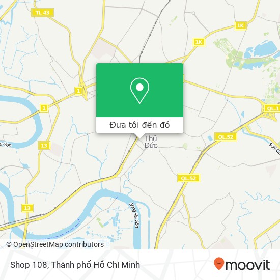 Bản đồ Shop 108, ĐƯỜNG Tô Ngọc Vân Quận Thủ Đức, Thành Phố Hồ Chí Minh