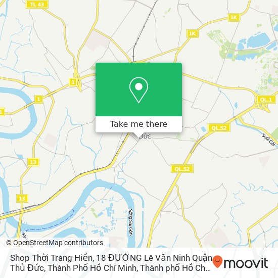 Bản đồ Shop Thời Trang Hiền, 18 ĐƯỜNG Lê Văn Ninh Quận Thủ Đức, Thành Phố Hồ Chí Minh