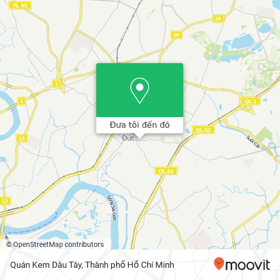 Bản đồ Quán Kem Dâu Tây, 1 ĐƯỜNG Chương Dương Quận Thủ Đức, Thành Phố Hồ Chí Minh