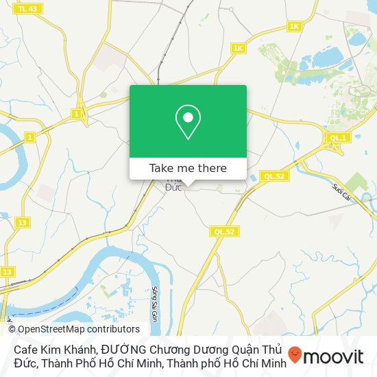 Bản đồ Cafe Kim Khánh, ĐƯỜNG Chương Dương Quận Thủ Đức, Thành Phố Hồ Chí Minh