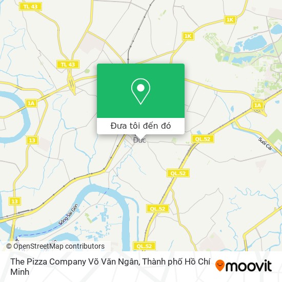 Bản đồ The Pizza Company Võ Văn Ngân
