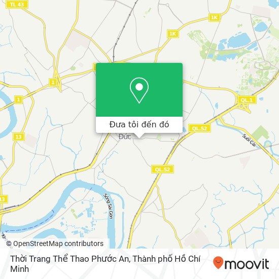 Bản đồ Thời Trang Thể Thao Phước An, 120 ĐƯỜNG Võ Văn Ngân Quận Thủ Đức, Thành Phố Hồ Chí Minh