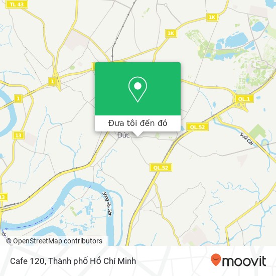 Bản đồ Cafe 120, 120 ĐƯỜNG Võ Văn Ngân Quận Thủ Đức, Thành Phố Hồ Chí Minh