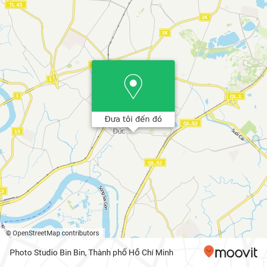 Bản đồ Photo Studio Bin Bin, 134A ĐƯỜNG Võ Văn Ngân Quận Thủ Đức, Thành Phố Hồ Chí Minh