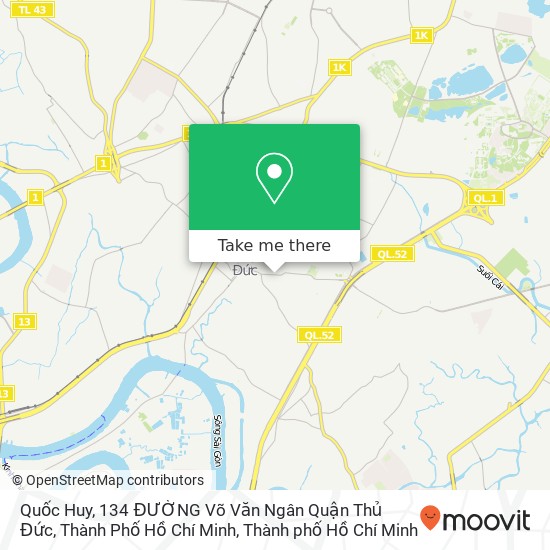 Bản đồ Quốc Huy, 134 ĐƯỜNG Võ Văn Ngân Quận Thủ Đức, Thành Phố Hồ Chí Minh