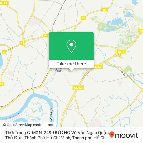 Bản đồ Thời Trang C. M&N, 249 ĐƯỜNG Võ Văn Ngân Quận Thủ Đức, Thành Phố Hồ Chí Minh