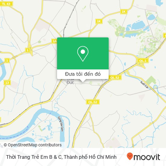 Bản đồ Thời Trang Trẻ Em B & C, 205 ĐƯỜNG Võ Văn Ngân Quận Thủ Đức, Thành Phố Hồ Chí Minh