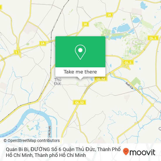 Bản đồ Quán Bi Bi, ĐƯỜNG Số 6 Quận Thủ Đức, Thành Phố Hồ Chí Minh