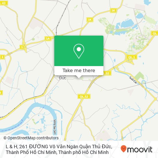 Bản đồ L & H, 261 ĐƯỜNG Võ Văn Ngân Quận Thủ Đức, Thành Phố Hồ Chí Minh