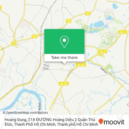 Bản đồ Hoàng Dung, 218 ĐƯỜNG Hoàng Diệu 2 Quận Thủ Đức, Thành Phố Hồ Chí Minh