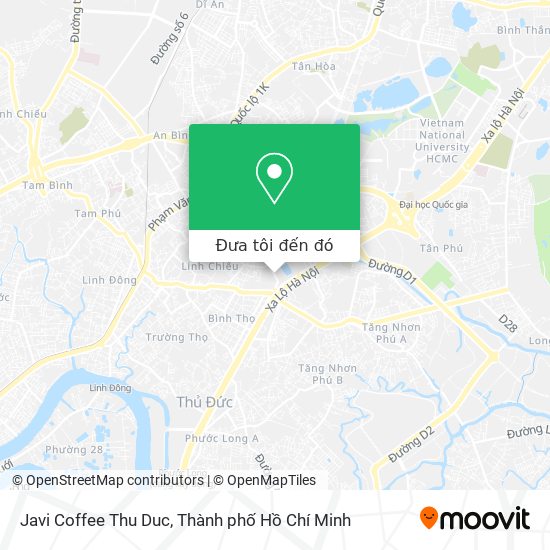 Bản đồ Javi Coffee Thu Duc