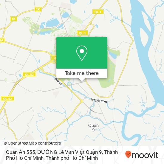 Bản đồ Quán Ăn 555, ĐƯỜNG Lê Văn Việt Quận 9, Thành Phố Hồ Chí Minh