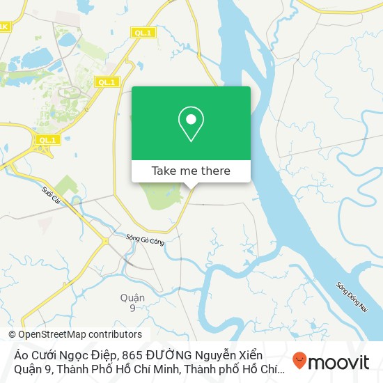 Bản đồ Áo Cưới Ngọc Điệp, 865 ĐƯỜNG Nguyễn Xiển Quận 9, Thành Phố Hồ Chí Minh