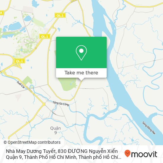 Bản đồ Nhà May Dương Tuyết, 830 ĐƯỜNG Nguyễn Xiển Quận 9, Thành Phố Hồ Chí Minh