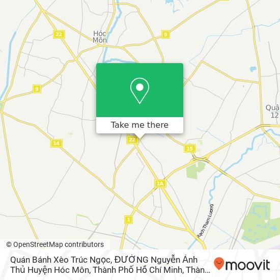 Bản đồ Quán Bánh Xèo Trúc Ngọc, ĐƯỜNG Nguyễn Ảnh Thủ Huyện Hóc Môn, Thành Phố Hồ Chí Minh