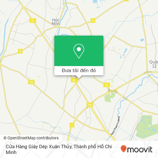 Bản đồ Cửa Hàng Giày Dép Xuân Thủy, ĐƯỜNG Nguyễn Ảnh Thủ Huyện Hóc Môn, Thành Phố Hồ Chí Minh