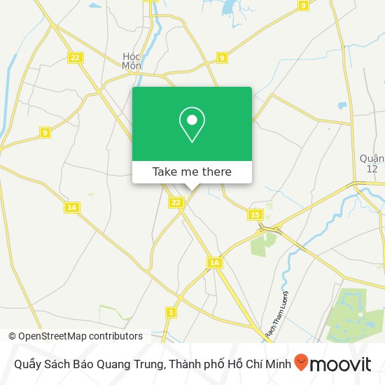 Bản đồ Quầy Sách Báo Quang Trung