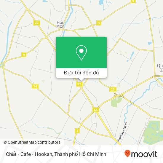 Bản đồ Chất - Cafe - Hookah, Song Hành Quốc Lộ 22 Huyện Hóc Môn, Thành Phố Hồ Chí Minh