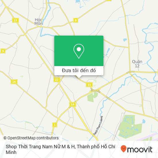 Bản đồ Shop Thời Trang Nam Nữ M & H, ĐƯỜNG Tô Ký Quận 12, Thành Phố Hồ Chí Minh