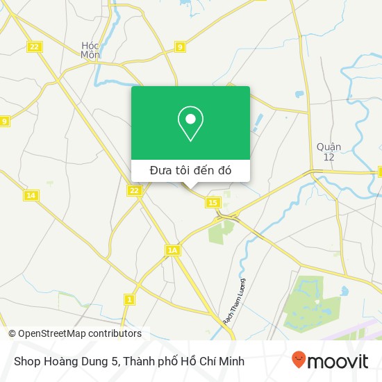 Bản đồ Shop Hoàng Dung 5, ĐƯỜNG Tô Ký Quận 12, Thành Phố Hồ Chí Minh