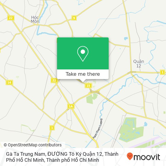 Bản đồ Gà Ta Trung Nam, ĐƯỜNG Tô Ký Quận 12, Thành Phố Hồ Chí Minh