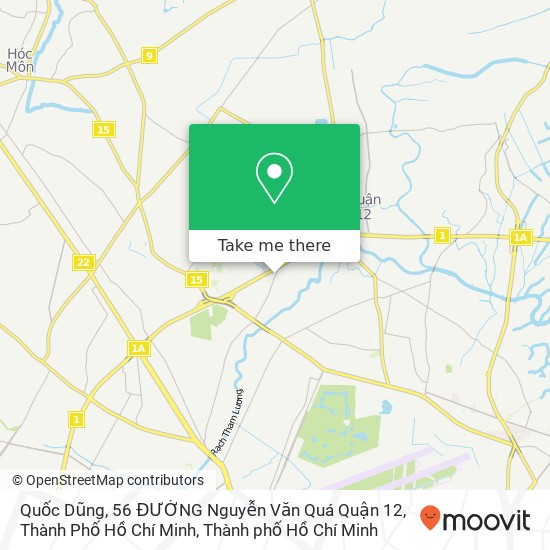 Bản đồ Quốc Dũng, 56 ĐƯỜNG Nguyễn Văn Quá Quận 12, Thành Phố Hồ Chí Minh