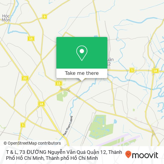 Bản đồ T & L, 73 ĐƯỜNG Nguyễn Văn Quá Quận 12, Thành Phố Hồ Chí Minh